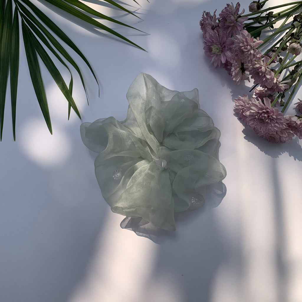Jade Oversized Scrunchie