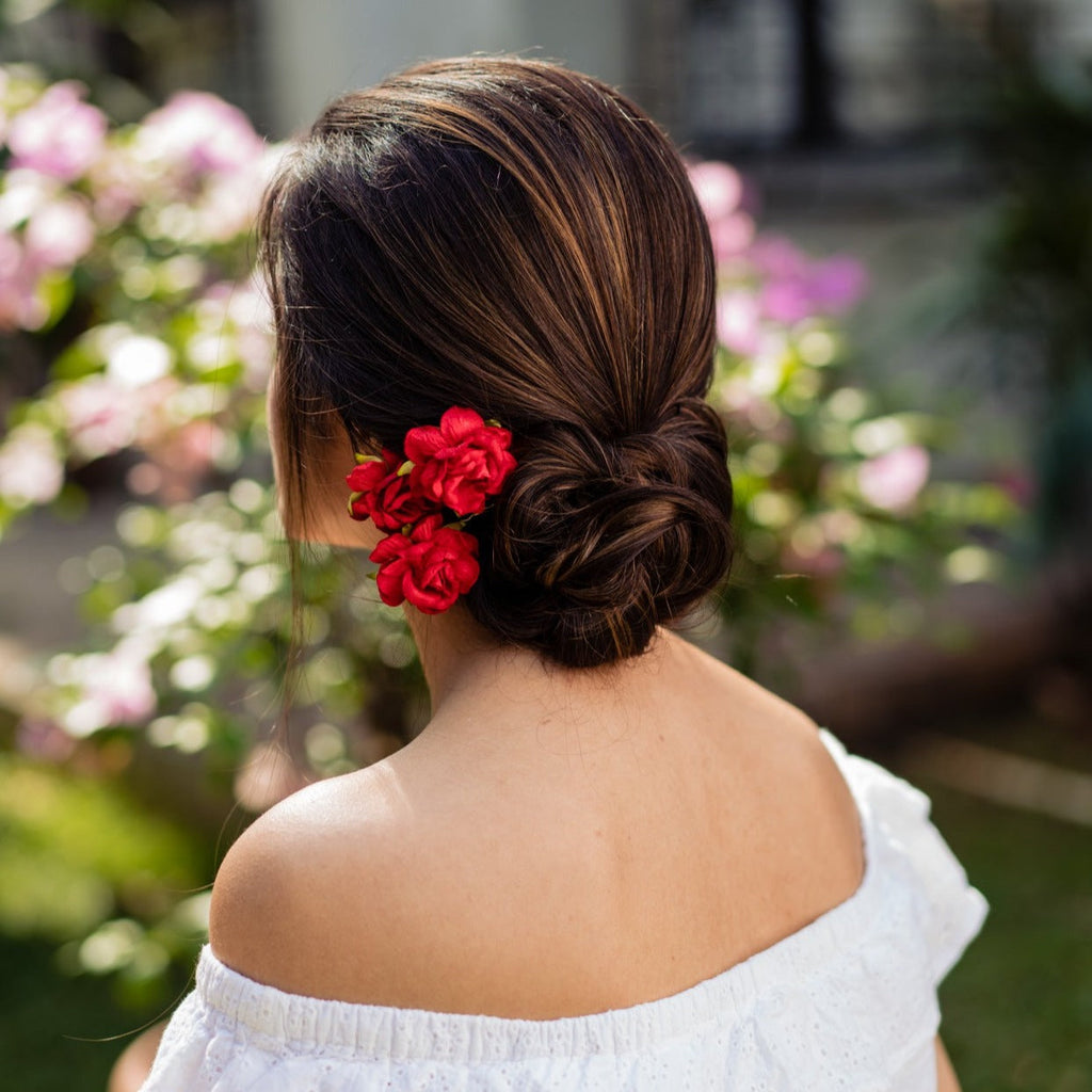 Antonia Handmade Rose Hair Claw - Sunfere